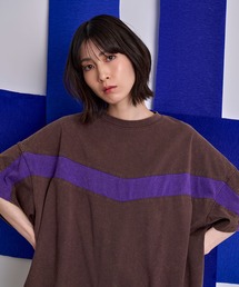 Nora Lily（ノラリリー）の「【Nora Lily】V Bi-color Faded Tee（Tシャツ/カットソー）」