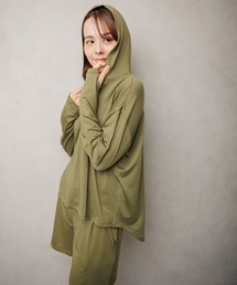 FashionBerry（ファッションベリー）の「UVカット ラッシュガード フード付きプルオーバーパーカー&ショートパンツ（ラッシュガード）」