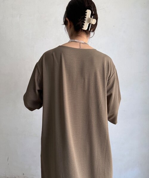 DouDou(ドゥドゥ)の「【WEB限定】前後2WAYワンピース(ワンピース・レディース・モカ/ブラック・FREE/TM)」の21枚目の写真