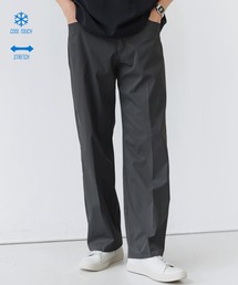 【接触冷感/ナチュラルストレッチ】ポリチノスラックス