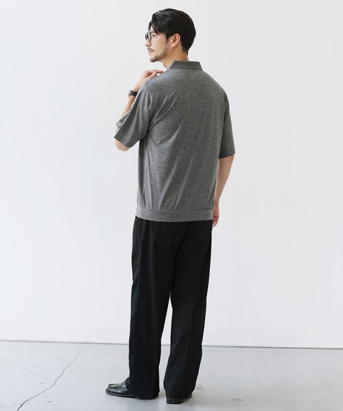 SPU(スプ)の「【接触冷感/ナチュラルストレッチ】ポリチノスラックス(スラックス・メンズ・ブラック/ベージュ/チャコール・S/L/XL/M)」の12枚目の写真