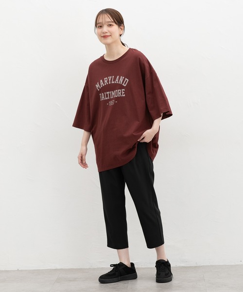 Honeys(ハニーズ)の「【ハニさら・アクティブウェア・速乾ドライ・UVカット】クロップドイージーパンツ(その他パンツ・レディース・ネイビー/スミクロ/カーキ/ブラック・L/LL/M/S/3L)」の7枚目の写真