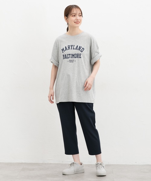 Honeys(ハニーズ)の「【ハニさら・アクティブウェア・速乾ドライ・UVカット】クロップドイージーパンツ(その他パンツ・レディース・ネイビー/スミクロ/カーキ/ブラック・L/LL/M/S/3L)」の9枚目の写真