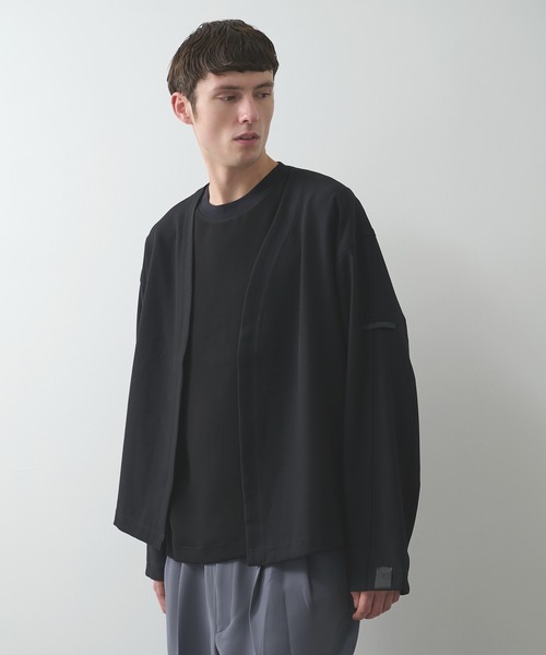 N.HOOLYWOOD(N.ハリウッド)の「【N.HOOLYWOOD】2252-CS10-007 CARDIGAN(カーディガン/ボレロ・メンズ・ダークグレー/ブラック・40/38/36)」の2枚目の写真