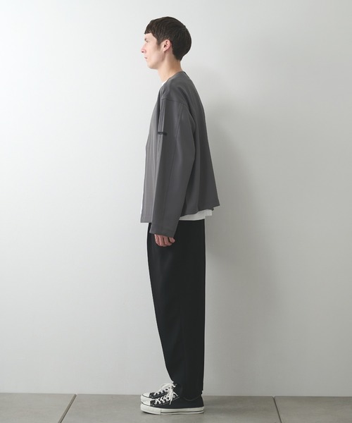 N.HOOLYWOOD(N.ハリウッド)の「【N.HOOLYWOOD】2252-CS10-007 CARDIGAN(カーディガン/ボレロ・メンズ・ダークグレー/ブラック・40/38/36)」の10枚目の写真