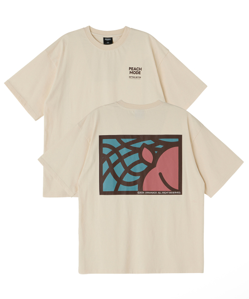 URBANAGE（アーバンエイジ）の「PEACH MODE オーバー半袖クリーム（Tシャツ/カットソー・メンズ・その他・MEDIUM/LARGE）」の20枚目の写真