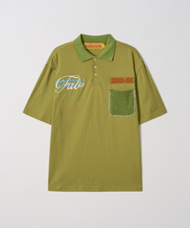 GARMENTS FAB（ガーメンツファブ）の「Blanket Stitch Stripe Polo Tee (OLIVE)（ポロシャツ）」