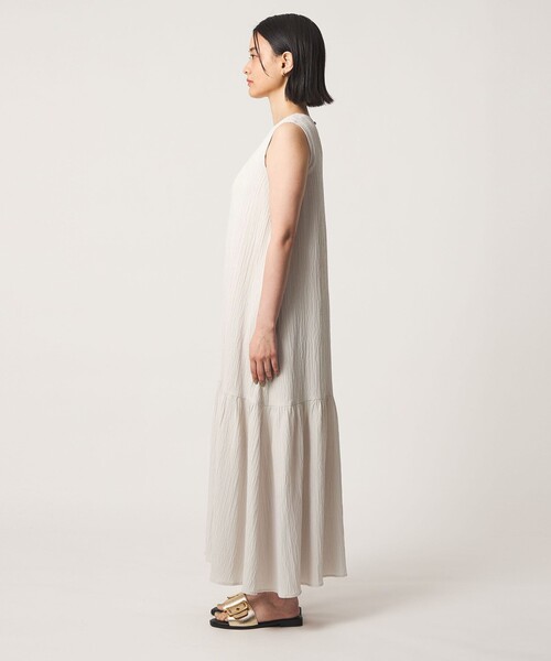 A DAY IN THE LIFE UNITED ARROWS（アデイインザライフユナイテッドアローズ）の「ヨウリュウ ティアードワンピース ‐ウォッシャブル‐＜A DAY IN THE LIFE＞（ワンピース・レディース・コバルトブルー/ブラック/オフホワイト・FREE）」の5枚目の写真