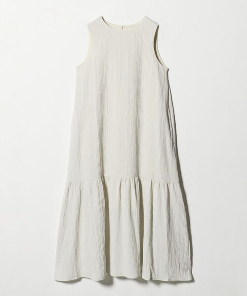 A DAY IN THE LIFE UNITED ARROWS（アデイインザライフユナイテッドアローズ）の「ヨウリュウ ティアードワンピース ‐ウォッシャブル‐＜A DAY IN THE LIFE＞（ワンピース・レディース・コバルトブルー/ブラック/オフホワイト・FREE）」の7枚目の写真