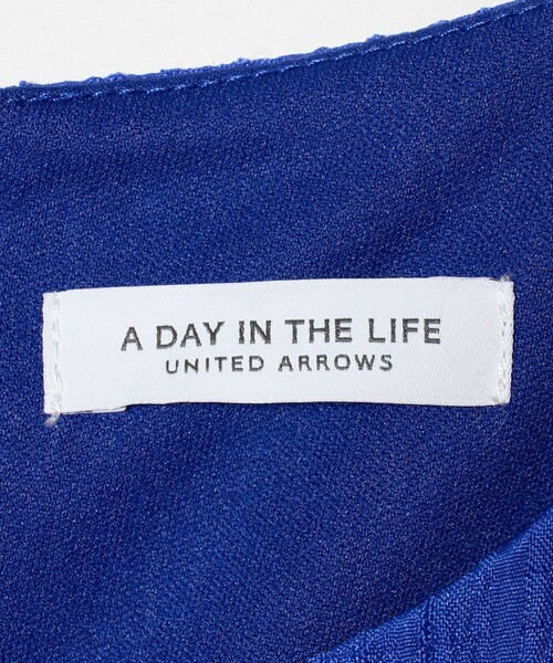 A DAY IN THE LIFE UNITED ARROWS（アデイインザライフユナイテッドアローズ）の「ヨウリュウ ティアードワンピース ‐ウォッシャブル‐＜A DAY IN THE LIFE＞（ワンピース・レディース・コバルトブルー/ブラック/オフホワイト・FREE）」の20枚目の写真