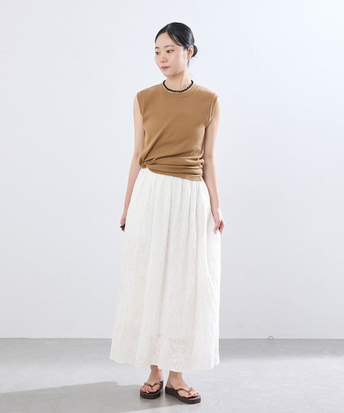 IENA(イエナ)の「シアージャガードボリュームスカート(スカート・レディース・ホワイト/ブラック・38/36)」の21枚目の写真