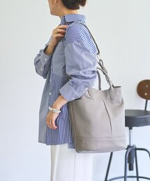 チャーム付きシュリンク2wayバッグ《本革》【A4対応】