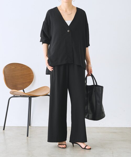 BEARDSLEY(ビアズリー)の「チャーム付きシュリンク2wayバッグ《本革》【A4対応】(トートバッグ・レディース・ブラック/グレー系その他・FREE)」の13枚目の写真