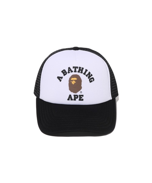 A BATHING APE(アベイシングエイプ)の「COLLEGE MESH CAP(キャップ・メンズ・パープル/ブラック/グリーン/ブラウン/レッド・FREE)」の6枚目の写真