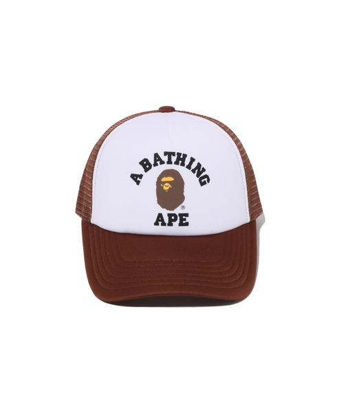 A BATHING APE(アベイシングエイプ)の「COLLEGE MESH CAP(キャップ・メンズ・パープル/ブラック/グリーン/ブラウン/レッド・FREE)」の7枚目の写真