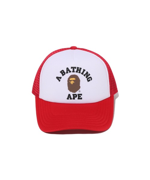A BATHING APE(アベイシングエイプ)の「COLLEGE MESH CAP(キャップ・メンズ・パープル/ブラック/グリーン/ブラウン/レッド・FREE)」の10枚目の写真