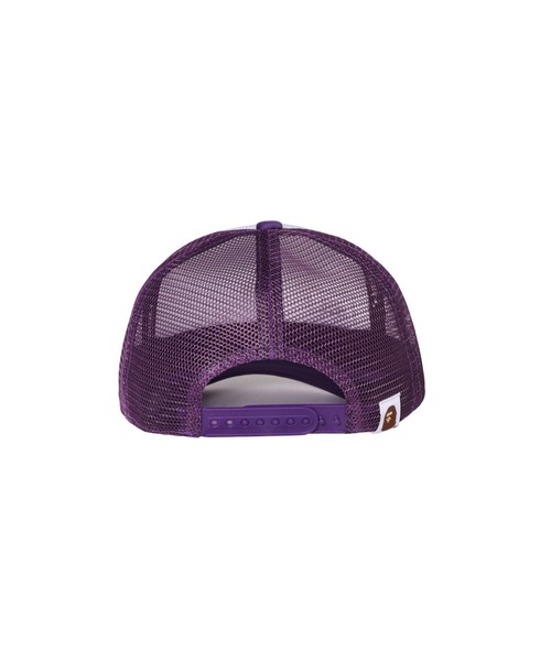 A BATHING APE(アベイシングエイプ)の「COLLEGE MESH CAP(キャップ・メンズ・パープル/ブラック/グリーン/ブラウン/レッド・FREE)」の14枚目の写真