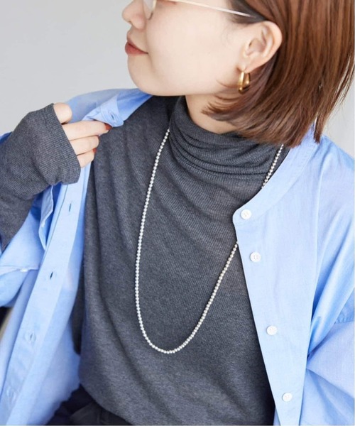 SLOBE IENA(スローブイエナ)の「《追加3》SLOBE メタルビーズネックレス(その他ヘアアクセサリー・レディース・シルバー・FREE)」の6枚目の写真