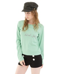 FTW（エフティダブリュー）の「RIB HENRY PRINT TOPS（Tシャツ/カットソー）」
