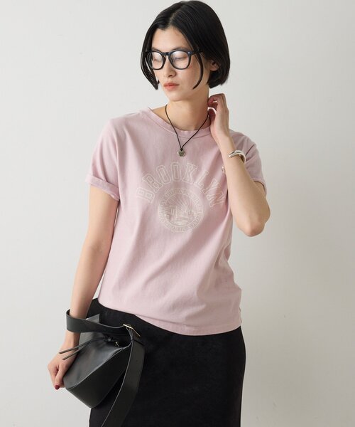 GALLARDAGALANTE（ガリャルダガランテ）の「ヴィンテージロゴTee（Tシャツ/カットソー・レディース・ピンク/ホワイト/チャコールグレー・FREE）」の3枚目の写真