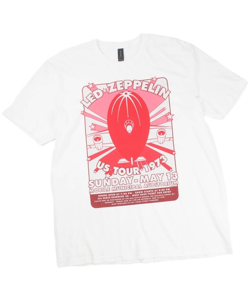 ROCK-OFF(ロックオフ)の「【ROCK-OFF】【3】LED ZEPPELIN MOBILE MUNI T-SHIRTS(Tシャツ/カットソー・メンズ・ホワイト・LARGE/X-LARGE)」の1枚目の写真
