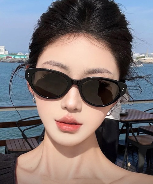 HALEY PESCA(ヘーリーペスカ)の「HALEY PESCA/【トレンド】キャットアイサングラス(サングラス・レディース・ブラック・FREE)」の3枚目の写真