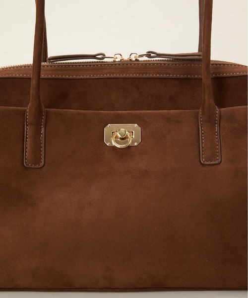 LE VERNIS(ル・ベルニ)の「LE VERNIS(ル・ベルニ)Wide boston bag M(ボストンバッグ・レディース・ブラック/ベージュ/ブラウン・FREE)」の6枚目の写真