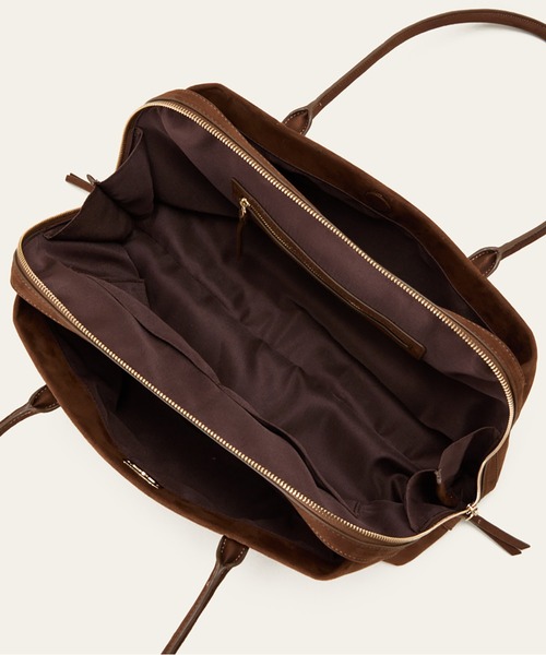 LE VERNIS(ル・ベルニ)の「LE VERNIS(ル・ベルニ)Wide boston bag M(ボストンバッグ・レディース・ブラック/ベージュ/ブラウン・FREE)」の11枚目の写真