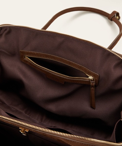 LE VERNIS(ル・ベルニ)の「LE VERNIS(ル・ベルニ)Wide boston bag M(ボストンバッグ・レディース・ブラック/ベージュ/ブラウン・FREE)」の12枚目の写真