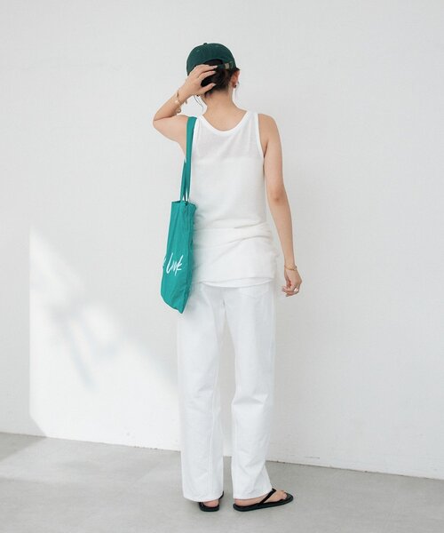 RIVE DROITE（リヴドロワ）の「予約【A・MONN】【セット着用可】tank KNIT（タンクトップ・レディース・レッド/ブラック/オフホワイト・FREE）」の19枚目の写真