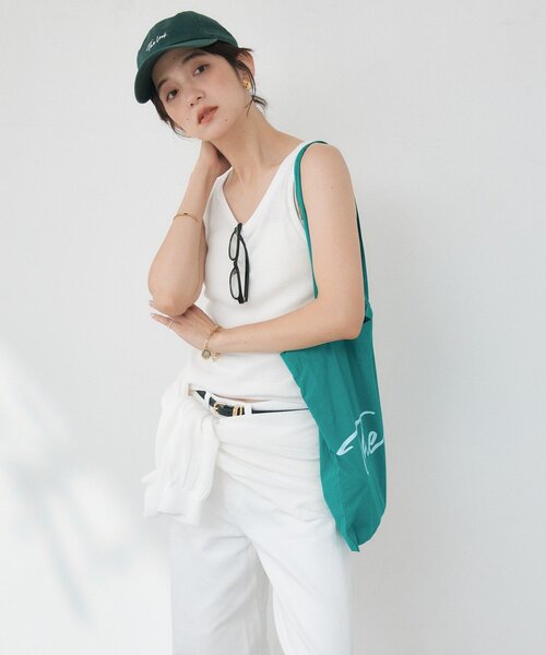 RIVE DROITE（リヴドロワ）の「予約【A・MONN】【セット着用可】tank KNIT（タンクトップ・レディース・レッド/ブラック/オフホワイト・FREE）」の20枚目の写真