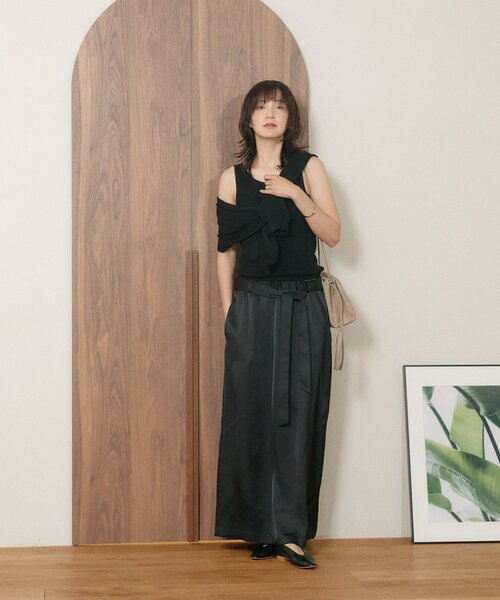 RIVE DROITE（リヴドロワ）の「予約【A・MONN】【セット着用可】tank KNIT（タンクトップ・レディース・レッド/ブラック/オフホワイト・FREE）」の13枚目の写真