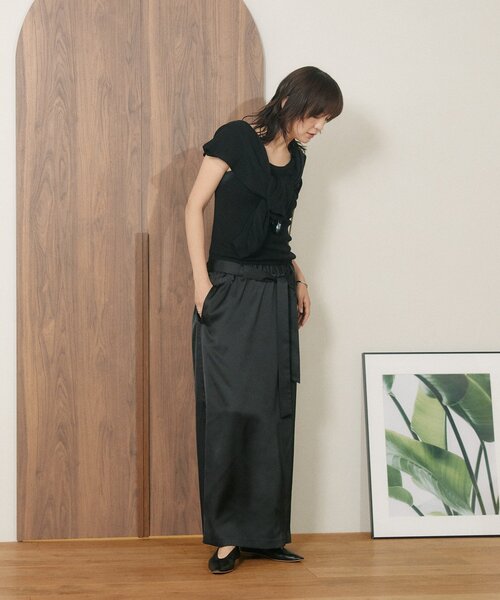RIVE DROITE（リヴドロワ）の「予約【A・MONN】【セット着用可】tank KNIT（タンクトップ・レディース・レッド/ブラック/オフホワイト・FREE）」の14枚目の写真