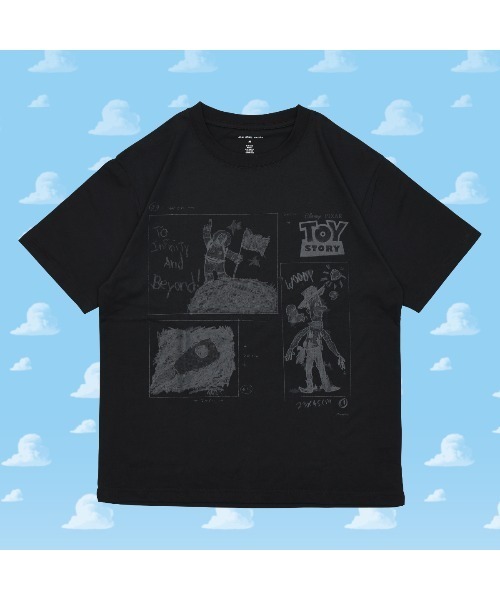 Disney(ディズニー)の「ディズニー トイストーリー アンディのイラストTシャツ(Tシャツ/カットソー・メンズ・ホワイト/ブラック・XL/S/M/L)」の2枚目の写真