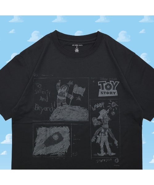 Disney(ディズニー)の「ディズニー トイストーリー アンディのイラストTシャツ(Tシャツ/カットソー・メンズ・ホワイト/ブラック・XL/S/M/L)」の21枚目の写真