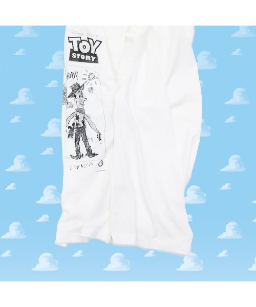 Disney(ディズニー)の「ディズニー トイストーリー アンディのイラストTシャツ(Tシャツ/カットソー・メンズ・ホワイト/ブラック・XL/S/M/L)」の12枚目の写真