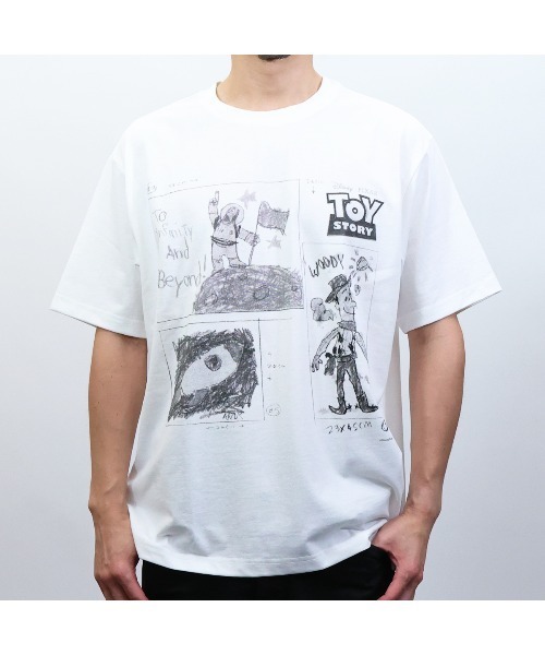 Disney(ディズニー)の「ディズニー トイストーリー アンディのイラストTシャツ(Tシャツ/カットソー・メンズ・ホワイト/ブラック・XL/S/M/L)」の5枚目の写真