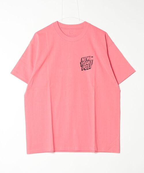 Beyond Basics(ビヨンド ベーシックス)の「NEW YOAKE POST - 夜明け(Tシャツ/カットソー・メンズ・ピンク/ブラック/イエロー・SMALL/X-LARGE/LARGE/MEDIUM)」の6枚目の写真