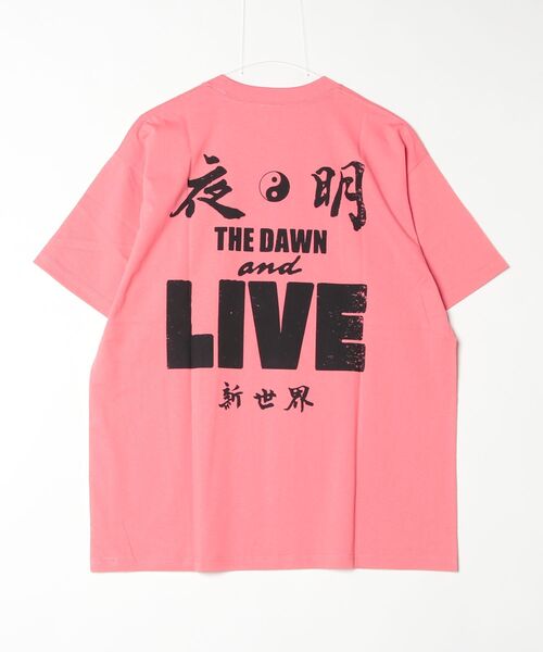 Beyond Basics(ビヨンド ベーシックス)の「NEW YOAKE POST - 夜明け(Tシャツ/カットソー・メンズ・ピンク/ブラック/イエロー・SMALL/X-LARGE/LARGE/MEDIUM)」の18枚目の写真