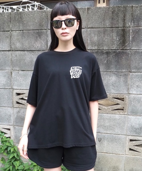 Beyond Basics(ビヨンド ベーシックス)の「NEW YOAKE POST - 夜明け(Tシャツ/カットソー・メンズ・ピンク/ブラック/イエロー・SMALL/X-LARGE/LARGE/MEDIUM)」の9枚目の写真