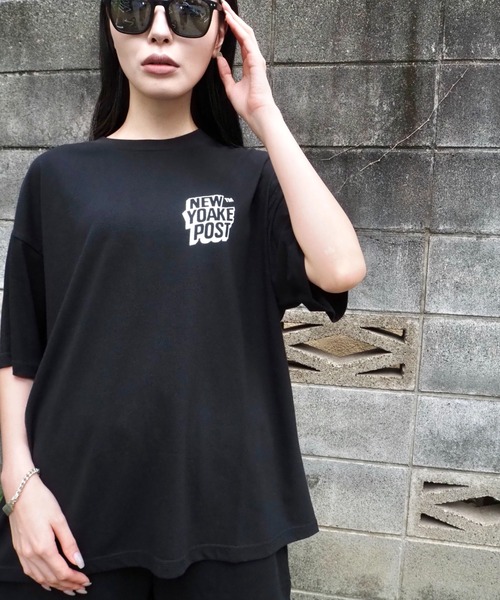 Beyond Basics(ビヨンド ベーシックス)の「NEW YOAKE POST - 夜明け(Tシャツ/カットソー・メンズ・ピンク/ブラック/イエロー・SMALL/X-LARGE/LARGE/MEDIUM)」の10枚目の写真