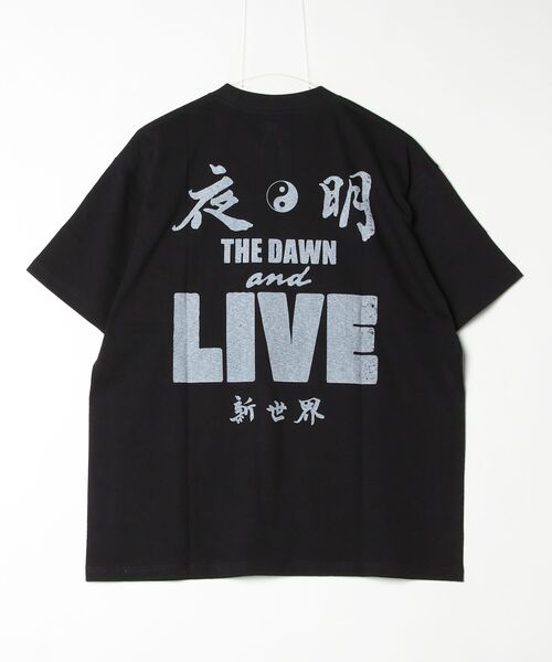 Beyond Basics(ビヨンド ベーシックス)の「NEW YOAKE POST - 夜明け(Tシャツ/カットソー・メンズ・ピンク/ブラック/イエロー・SMALL/X-LARGE/LARGE/MEDIUM)」の12枚目の写真