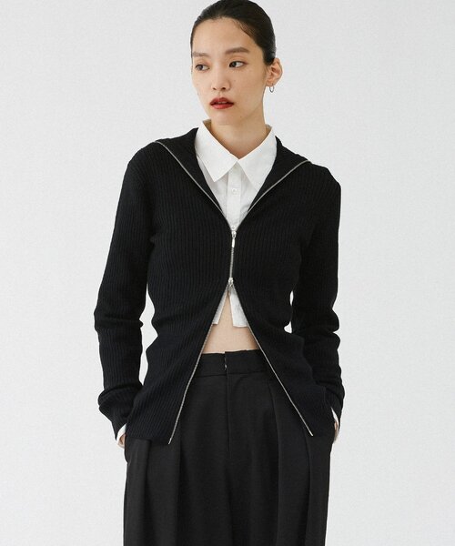 UNFORM(アンフォーム)の「【2026AW Debut】【UNFORM】レイヤードセットシャツ(シャツ/ブラウス・レディース・ネイビー/ホワイト・FREE)」の8枚目の写真