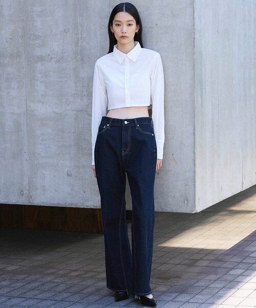 UNFORM(アンフォーム)の「【2026AW Debut】【UNFORM】レイヤードセットシャツ(シャツ/ブラウス・レディース・ネイビー/ホワイト・FREE)」の10枚目の写真