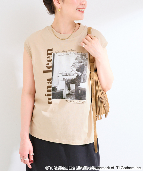 GOOD ROCK SPEED(グッドロックスピード)の「GOOD ROCK SPEED LIFE PICTURE COLLECTION Sleeveless shirts 2(Tシャツ/カットソー・レディース・ベージュ/ホワイト/ホワイト系その他・FREE)」の3枚目の写真