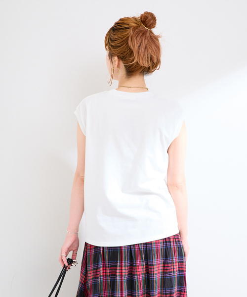 GOOD ROCK SPEED(グッドロックスピード)の「GOOD ROCK SPEED LIFE PICTURE COLLECTION Sleeveless shirts 2(Tシャツ/カットソー・レディース・ベージュ/ホワイト/ホワイト系その他・FREE)」の9枚目の写真