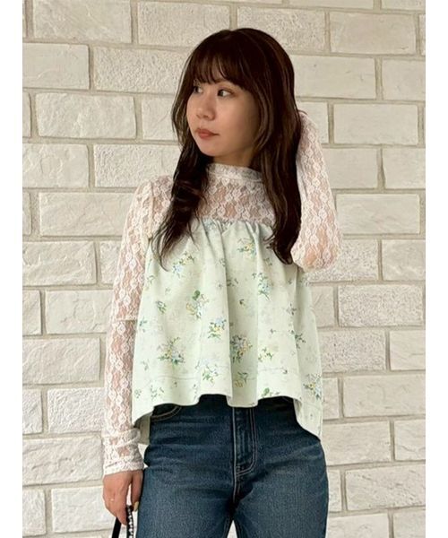 LILY BROWN(リリーブラウン)の「バリエボリュームミニスカート(スカート・レディース・ブルー/その他/ブラウン・F)」の3枚目の写真