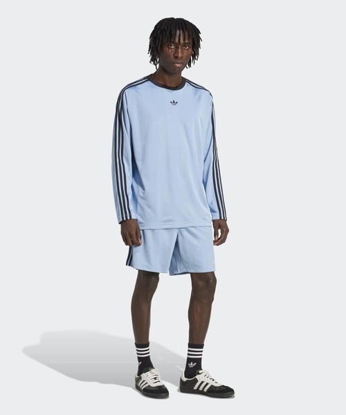 adidas（アディダス）の「adidas アディカラー ジャカード 長袖ジャージー / ロンT / アディダスオリジナルス adidas Originals（Tシャツ/カットソー・メンズ・ブルー・MEDIUM/SMALL/X-LARGE/XX-LARGE/XX-SMALL/3XL/LARGE）」の5枚目の写真