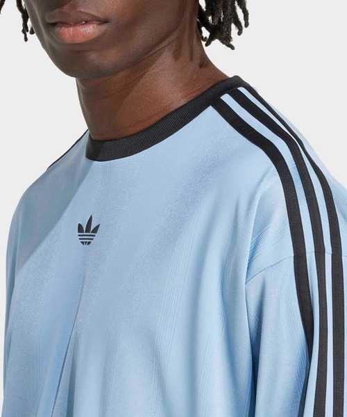 adidas（アディダス）の「adidas アディカラー ジャカード 長袖ジャージー / ロンT / アディダスオリジナルス adidas Originals（Tシャツ/カットソー・メンズ・ブルー・MEDIUM/SMALL/X-LARGE/XX-LARGE/XX-SMALL/3XL/LARGE）」の3枚目の写真
