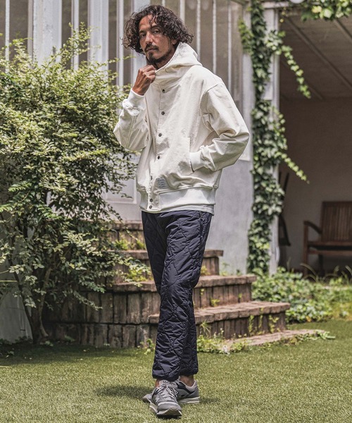 wjk reluxe(ダブルジェーケーリラックス)の「mpa4183- Corduroy Hoodie コーデュロイパーカー(WR26W-14)(パーカー・メンズ・チャコール/グレイッシュベージュ/ホワイト・L/M/S)」の10枚目の写真